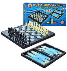 Набор 3 в 1 шашки/шахматы/нарды (MC1178/8899)